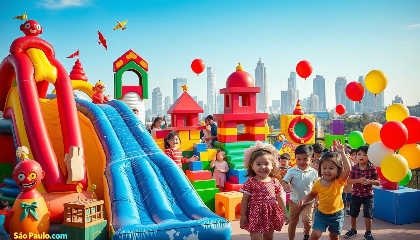 Os brinquedos mais procurados para festas infantis paulistanas